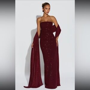 Pandra Maxi Dress & Scarf